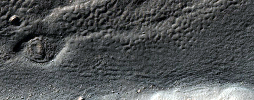 Crater Floor with Polygonal Features in MOC Image R1203220