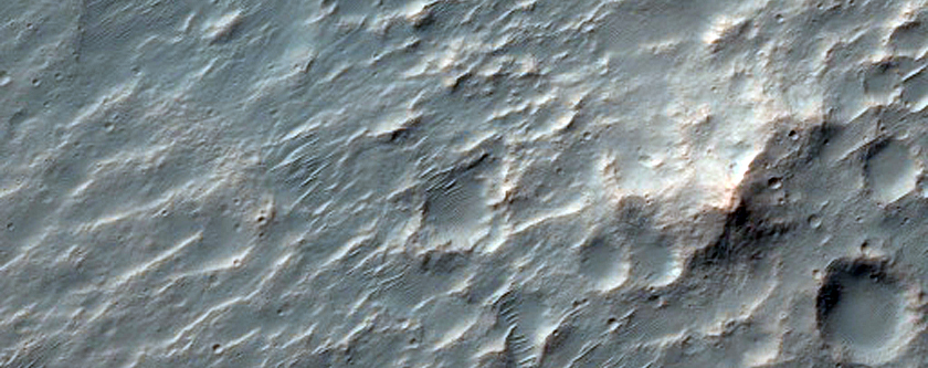 Central Uplift and Bedrock Layers in Impact Crater