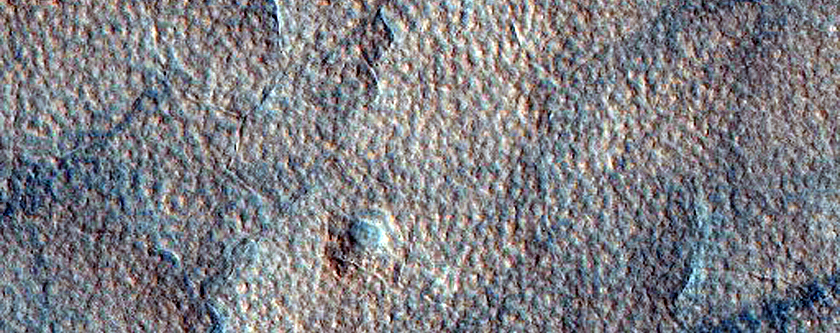 Crater on Northern Plains