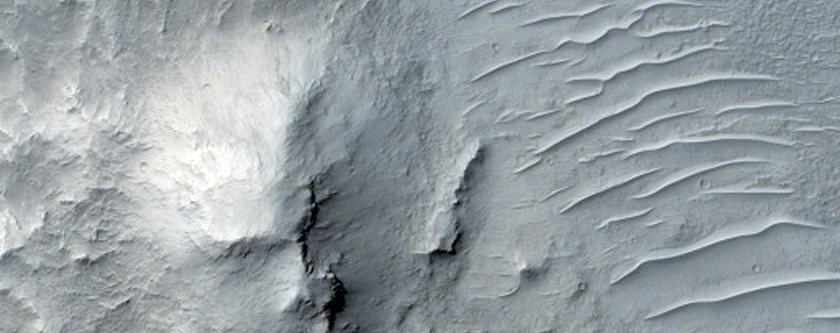 Central Peak of Large Well-Preserved Crater
