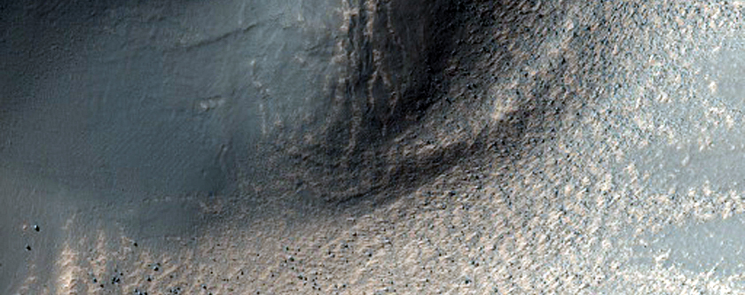Landslide in Claritas Fossae