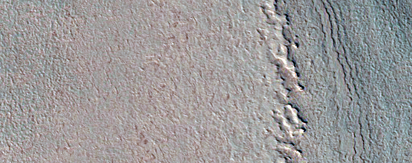 Exposure of North Polar Layered Deposits