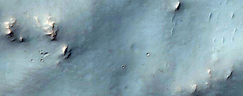 Crater Rim or Escarpment in Hellas Region