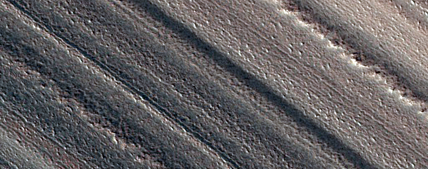 Exposure of North Polar Layered Deposits