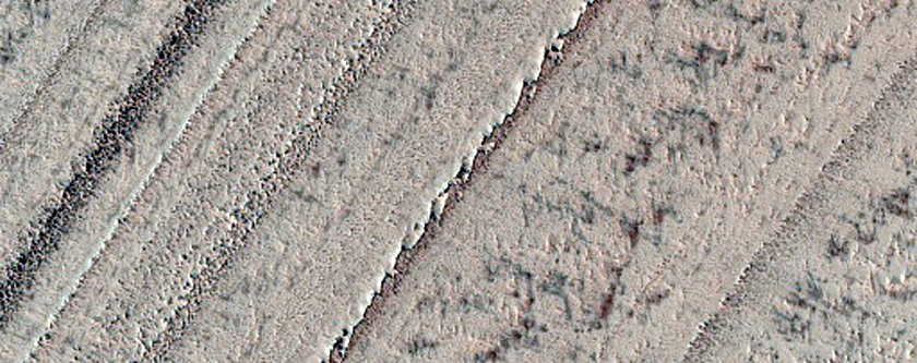 Exposure of North Polar Layered Deposits
