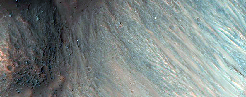 Deposit Associated with Channels along Floor of Ganges Chasma