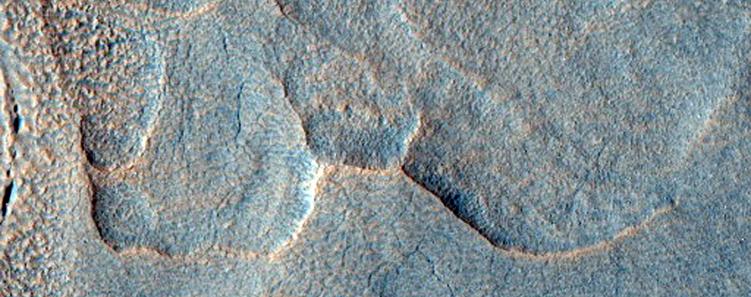 Pits and Scallops within and near Crater
