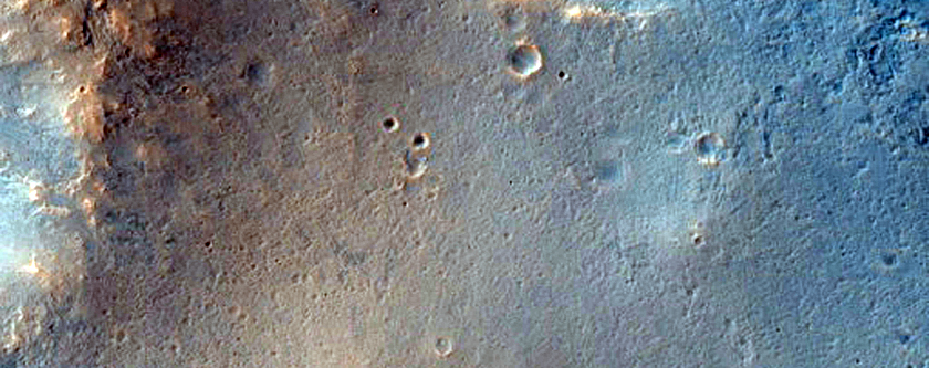 Bright Daytime Infrared Material Contact East of Ares Vallis