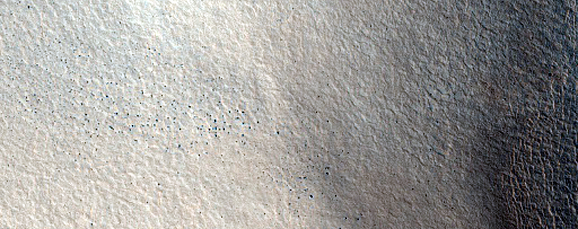 Crater in Utopia Planitia