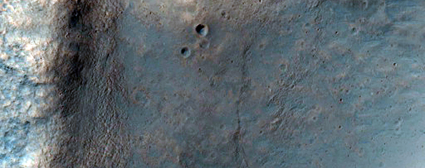 Interesting Mineralogy at the Eastern Edge of Unnamed Crater