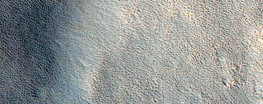 Crater in Tempe Terra