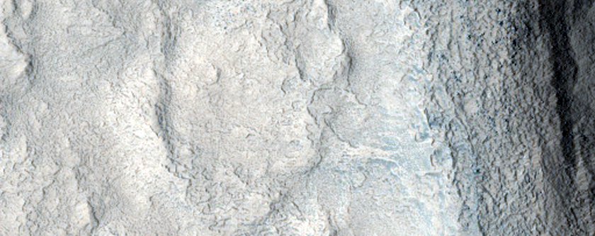 Crater with Possible Interior Deposit in Arcadia Planitia