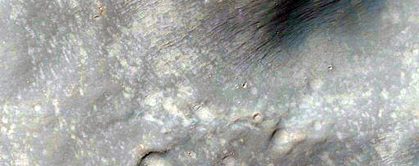 Alluvial Fans in Bakhuysen Crater