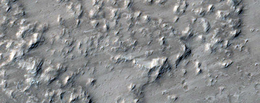 Sample of Large Lava Flows West of Tharsis Tholus