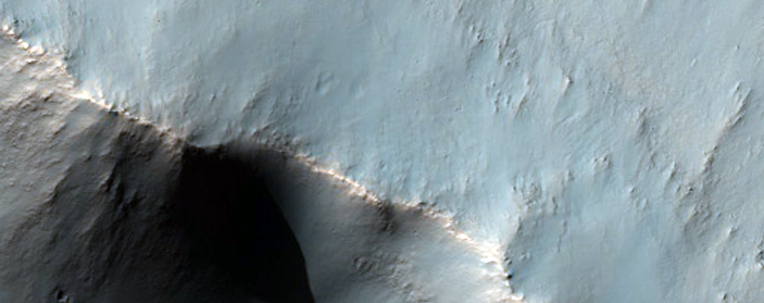 Possible Clay on Crater Wall and Ejecta