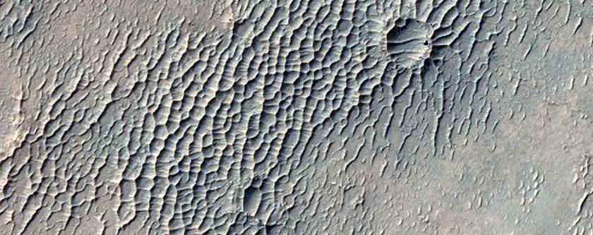 Crater in Terra Sabaea