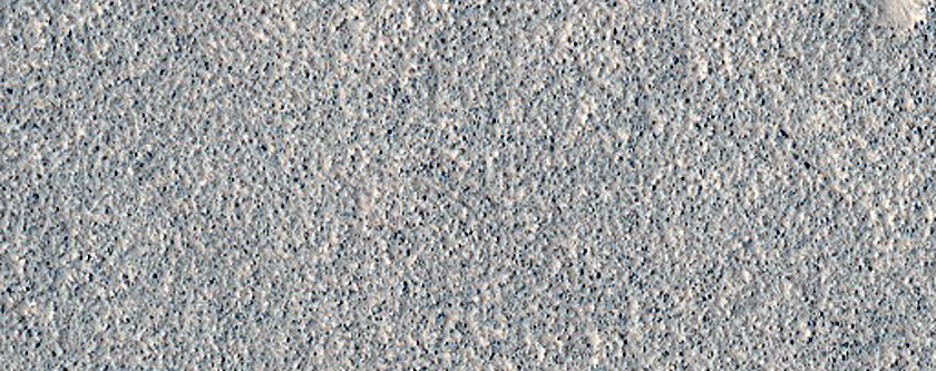 Dark Material in Deuteronilus Mensae