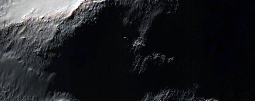 Gullied Crater Wall