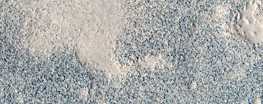 Dark Patch on Crater Floor