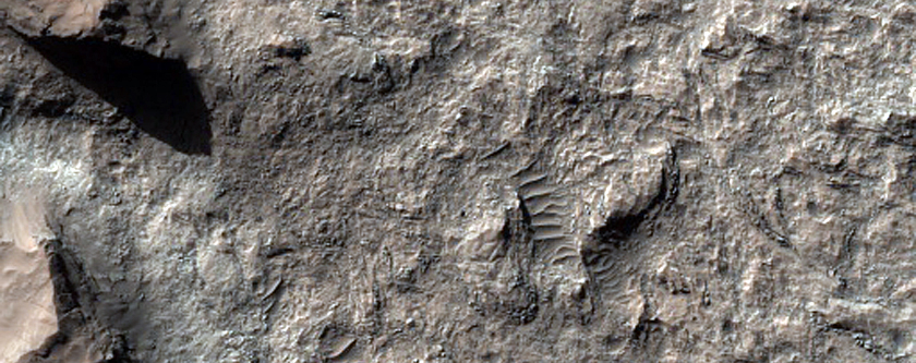 Bedrock on Crater Floor