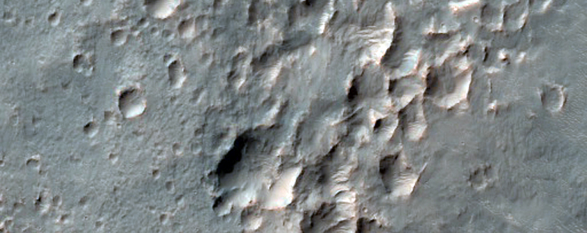 Secondary Craters for 8-Kilometer Diameter Rayed Crater to the South