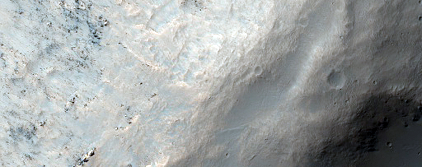 Southeast Edge of Unnamed Crater