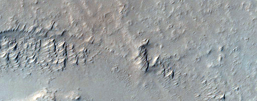 Small Volcano or Linear Vent West of Ascraeus Mons