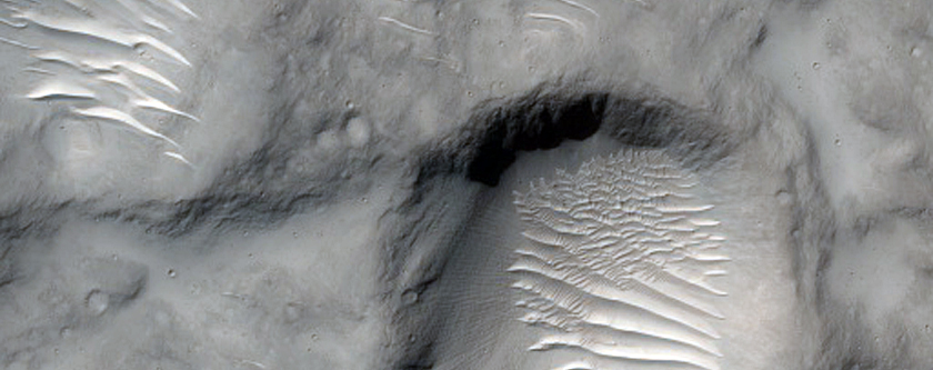 Source of a Tributary of Al-Qahira Vallis