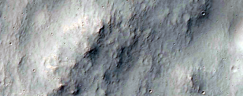 Cratered Terrain West of Newcomb Crater