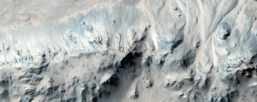 Pits on Fan Surfaces in Mojave Crater