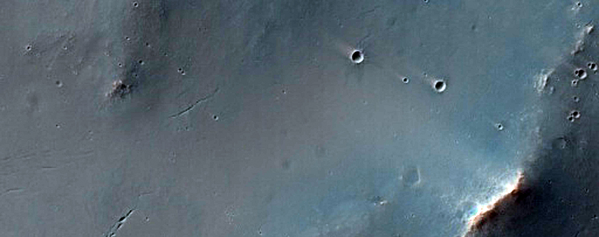 Craters in Sinus Meridiani