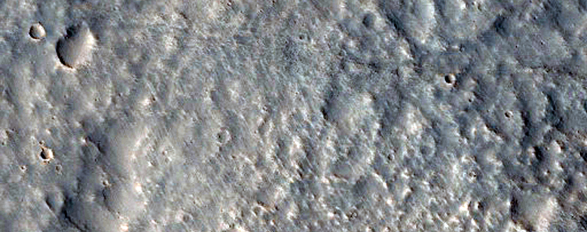 Valley Networks and Plains near Sytinskaya Crater