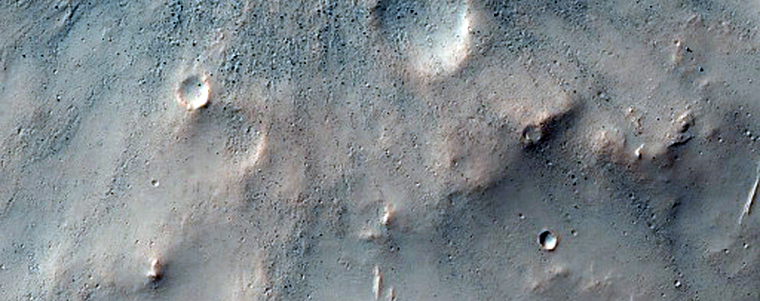 Recent Impact Crater Within Wislicenus Crater