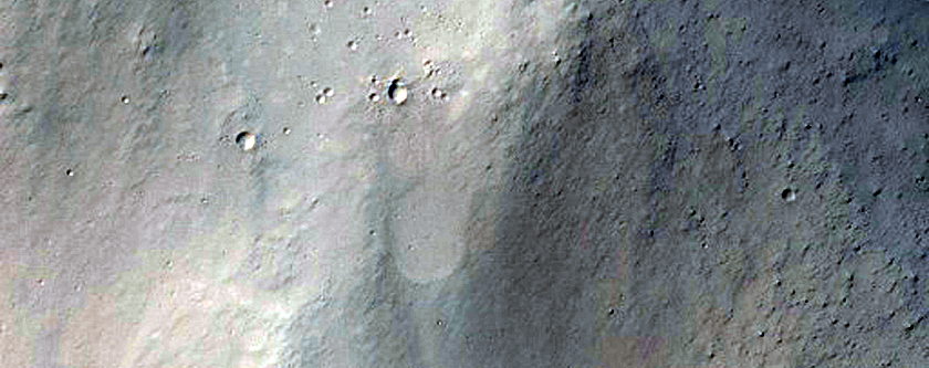Crater in the Elysium Region