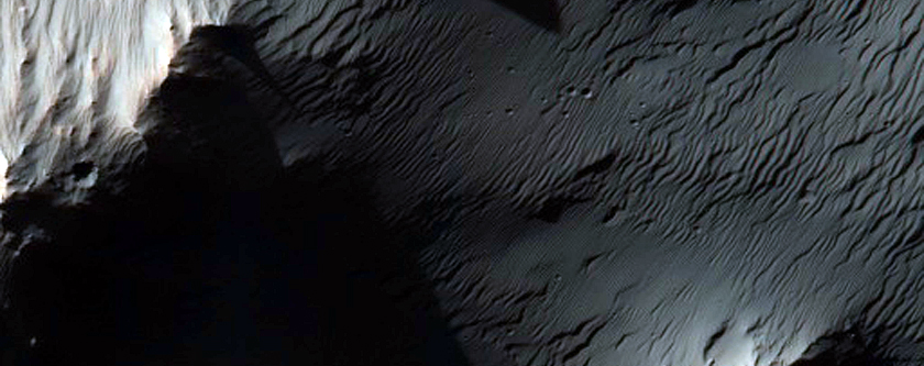 Central Peak of an Impact Crater