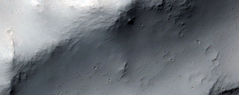 Big Central Peak of a Large Crater