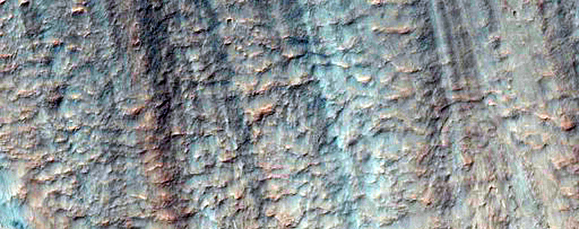 Possible Hydrate-Rich Terrain in Tyrrhena Terra Crater