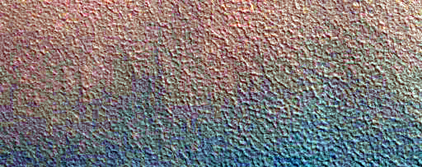 Polar Crater with Summer Ice