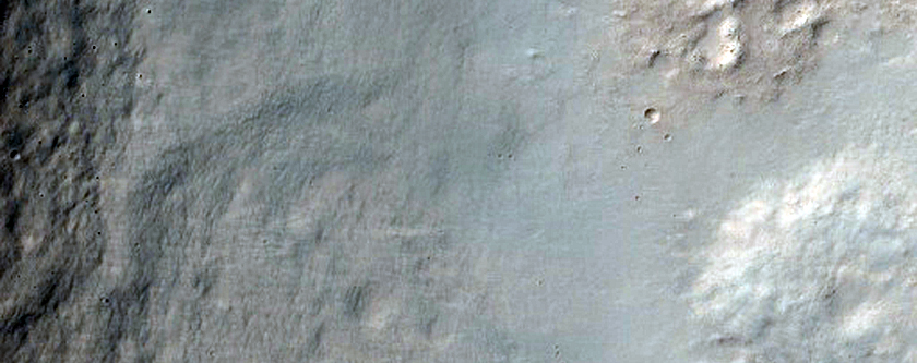 Crater in Amenthes Planum