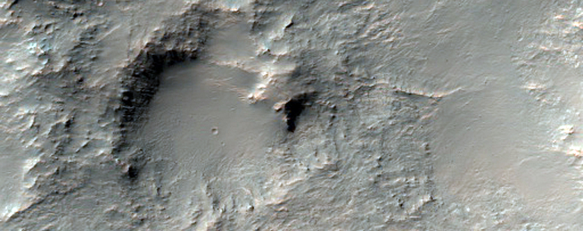 Alluvial Fans in Crater