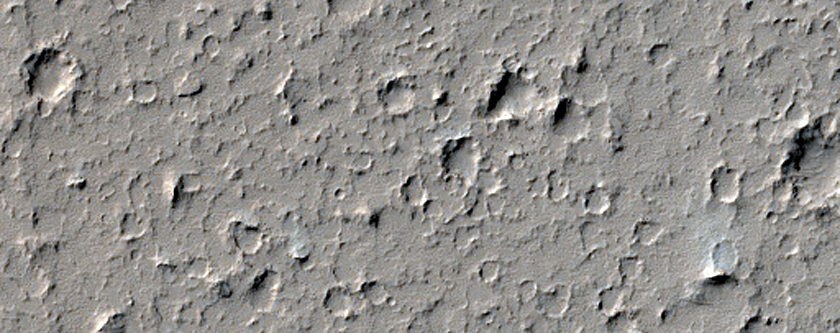 Region West of Nicholson Crater and Medusae Fossae