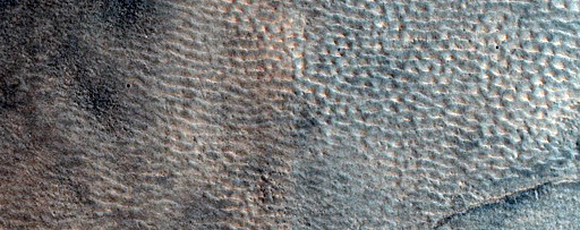 Patterned Ground in Association with Local Brighter Terrain