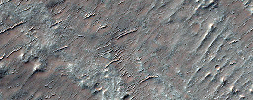 Rocky Flow Ejecta From Ritchey Crater