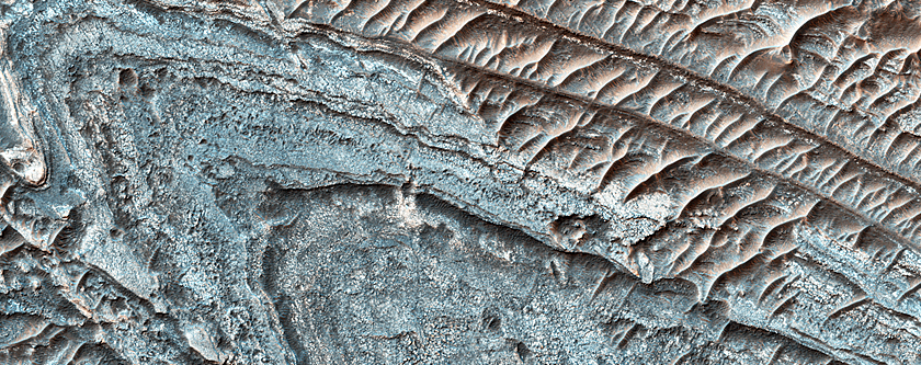 Eastern Portion of Small Melas Chasma Basin