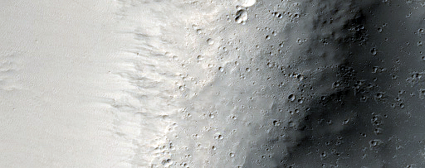 Craters in Aeolis Planum Region