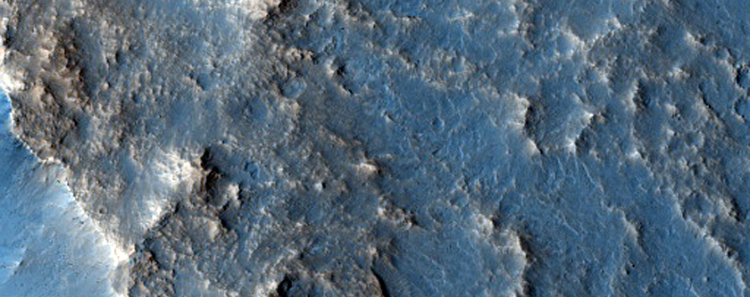 Mound within Crater East of Mawrth Region