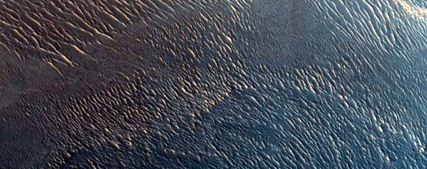 Re-image Steep North-Polar Boundary Scarp for Mass Wasting
