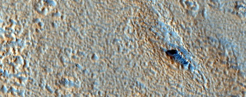 Nier Crater Ejecta and Adjacent Terrain