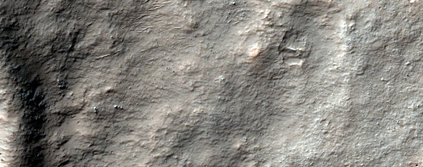 Bedrock Outcrops North of Hellas Planitia