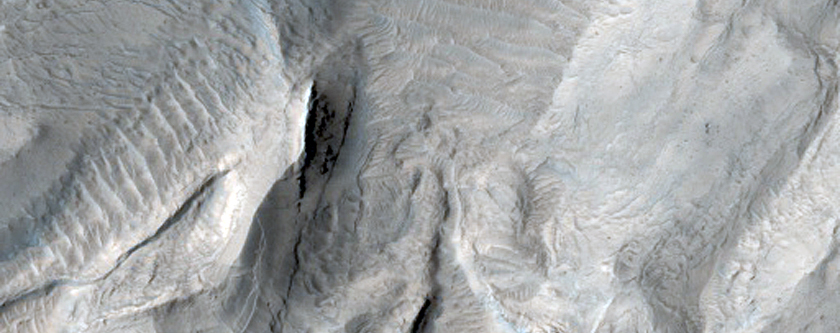 Fractured and Deformed Crater Fill
